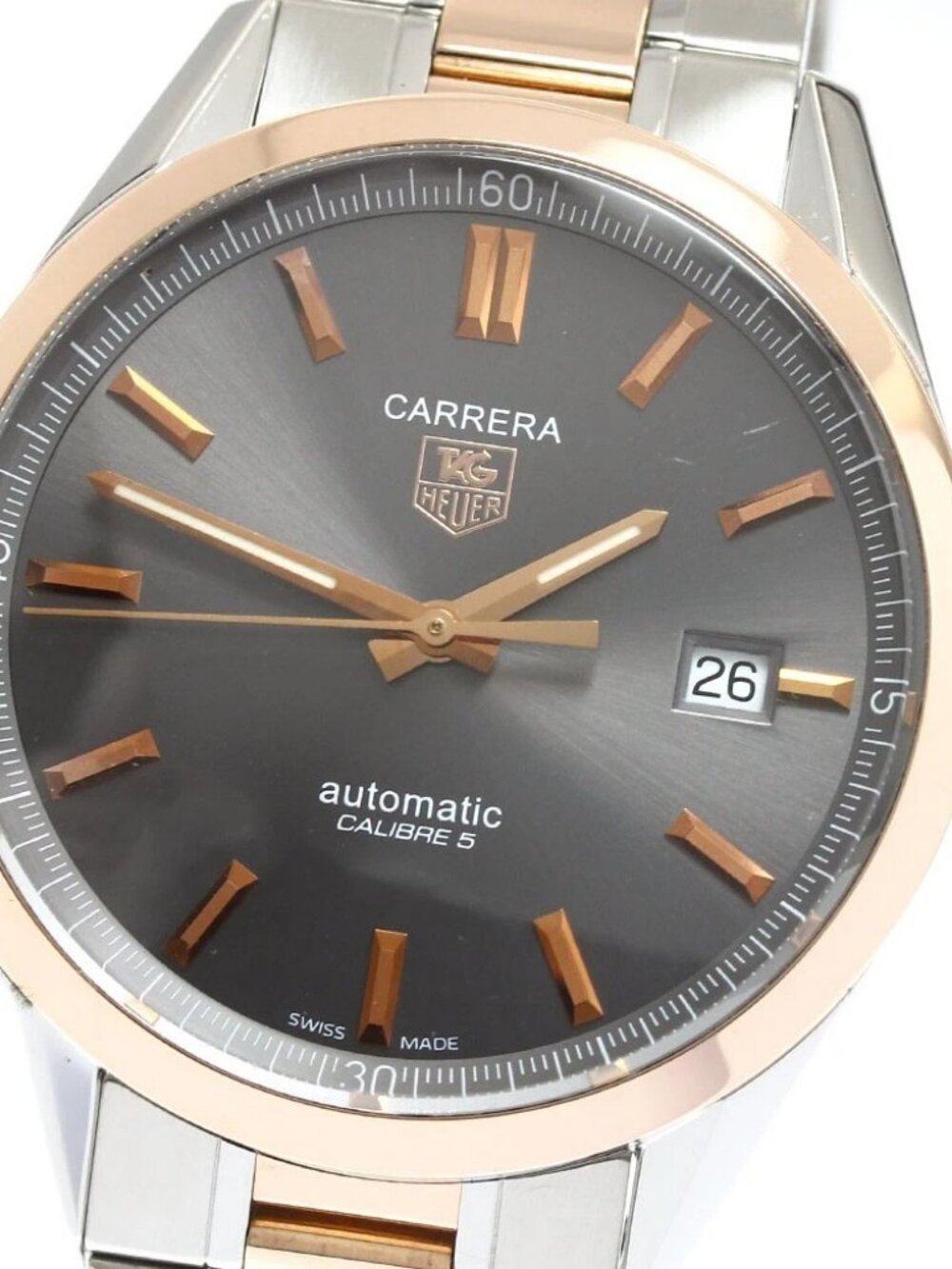 TAG HEUER Carrera Calibre 5 WV215F.BD0735 Date Automatic Men's Watch_909942